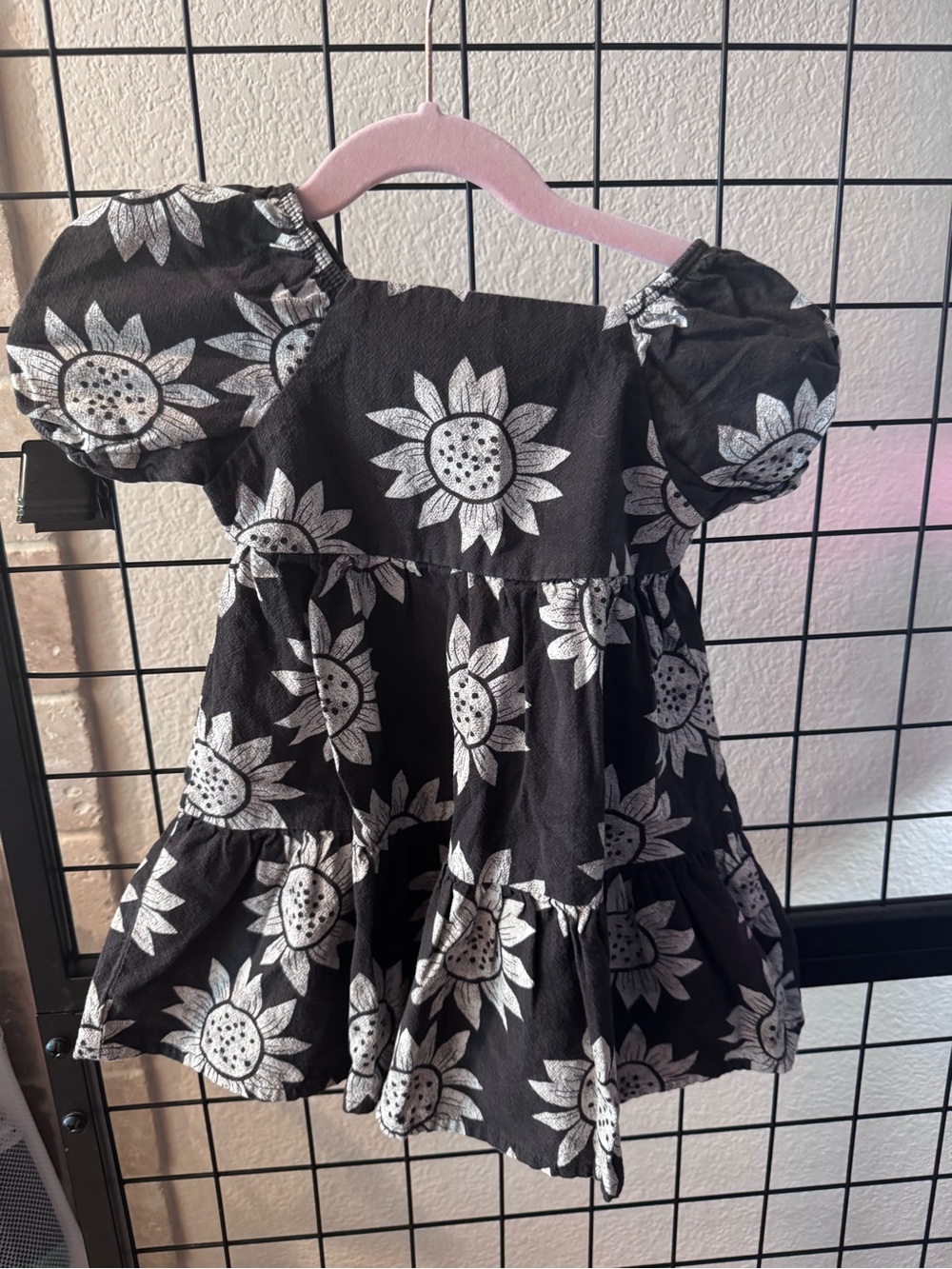 Little Co. by Lauren Conrad Baby Organic Tiered Dress In Bw Sunflower Size 18m